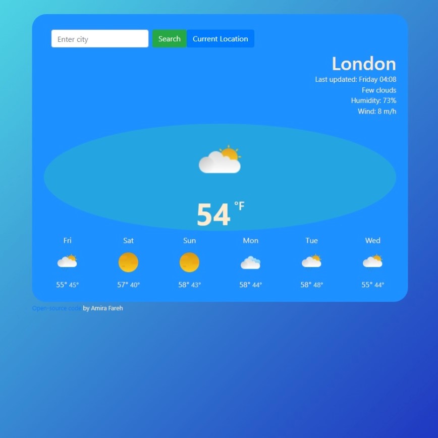 Weather App preview